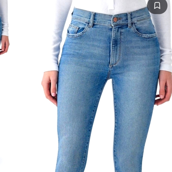 NWT$209 DL1961 Farrow High Rise Cropped Ankle Skinny Jeans in Monterio Sz 30 - Picture 4 of 16